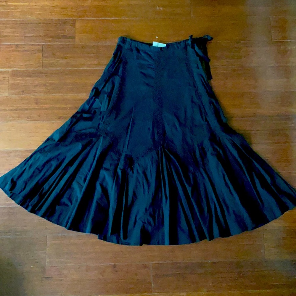 Black Cotton Skirt. NWT